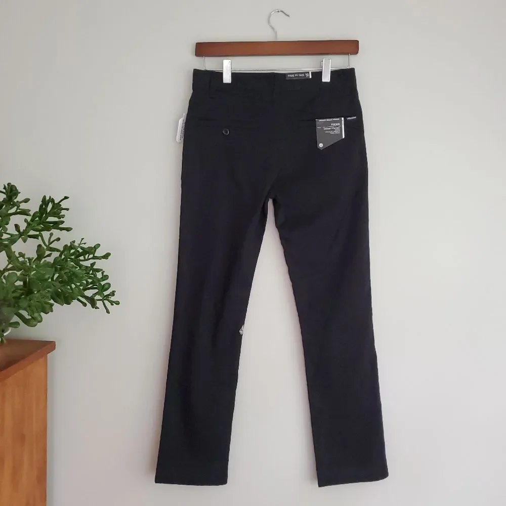 Volcom brand chinos frickin modern straight black youth size 27